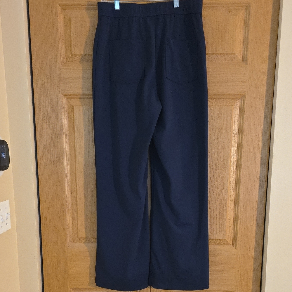 HALARA‎ Navy Elastic Trousers Sz L - Picture 3 of 6